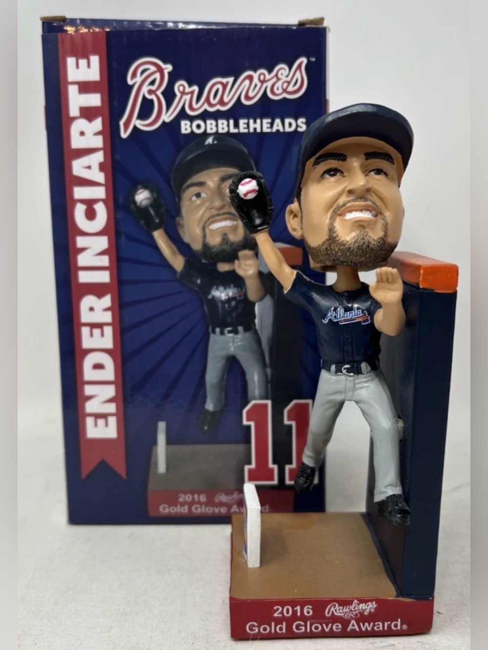 Ender Inciarte Atlanta Braves Bobblehead 2016 Gold Glove SunTrust Park NAPA